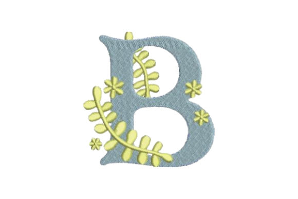 Floral Alphabet B: A Summer-Warm Monogram for Holiday Gifting