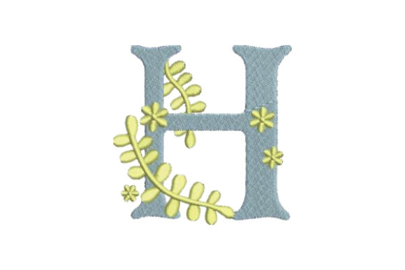 Floral Alphabet H: A Wedding Monogram with Summer Soul