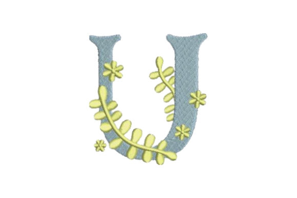 Floral Alphabet U: A Wedding Monogram Review