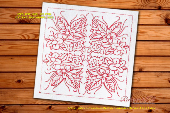 Floral Quilt Block: A Craft Fair Standout