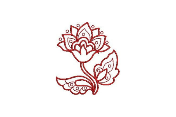 Redwork Flower Design: A Boutique Sweatshirt Review