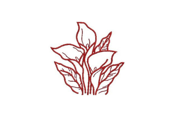 Redwork Flowers Lilies: A Seasonal Stitching Gem